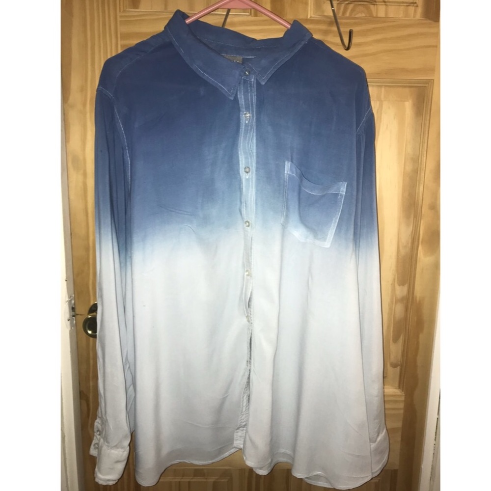 Gradient Blue Button Down